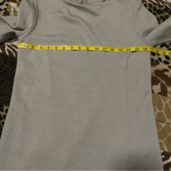 St. John gray knit waterfall drape cardigan - Picture 5 of 8